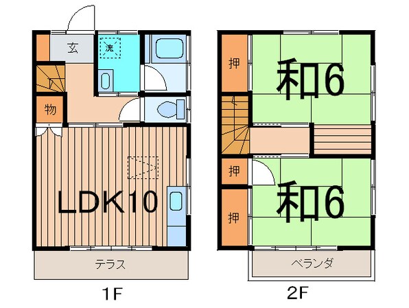 第二青砥ハイツの物件間取画像